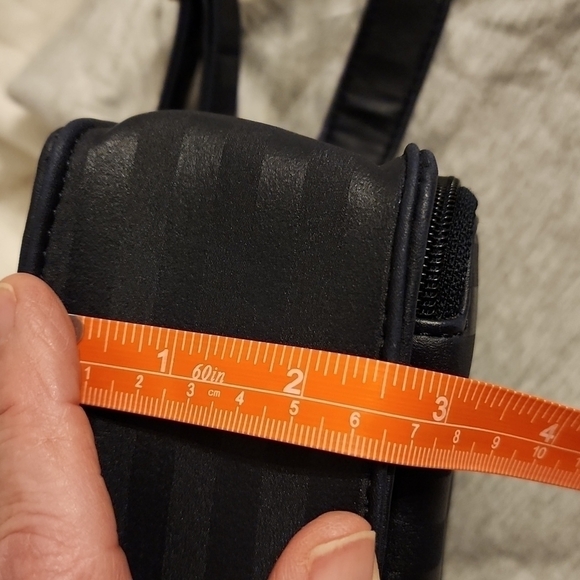 NINE West Navy Two Toned Striped Crossbody - Picture 7 of 9